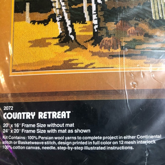 Dimensions Wall Decor Vintage Needlepoint Kit Unopened 978